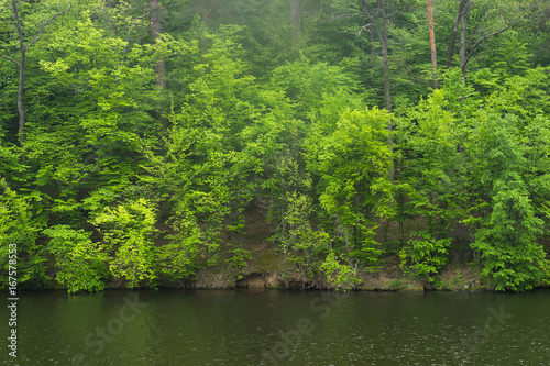 Canyon walls view in Kamyanets-Podilskyi, Ukraine