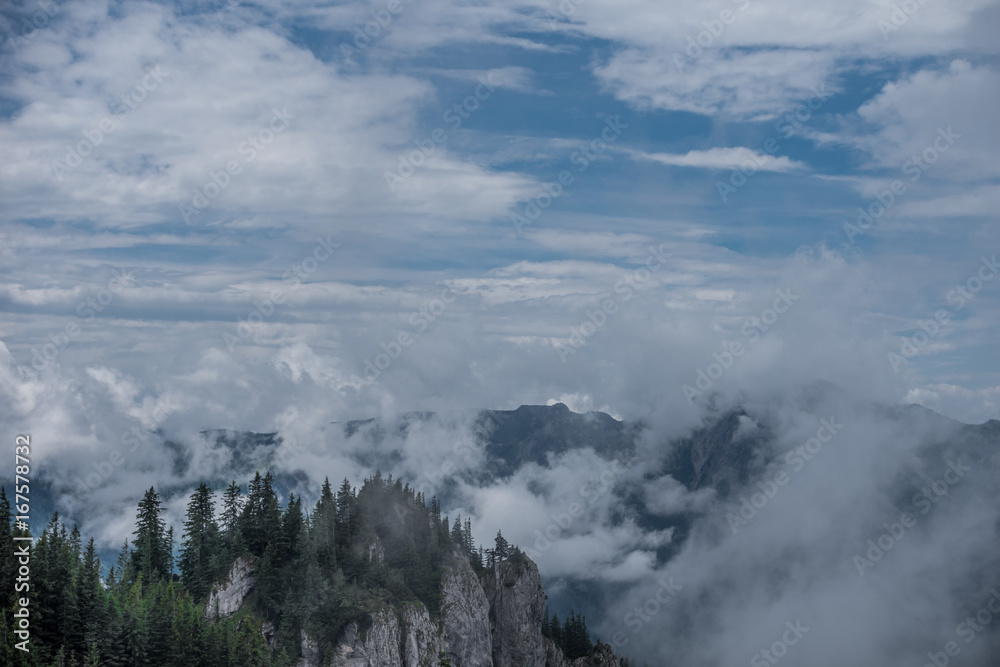 The mountains of Alps in Bavaria, Germany