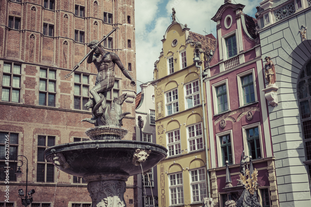 Fototapeta premium Old town of Gdansk,Poland.