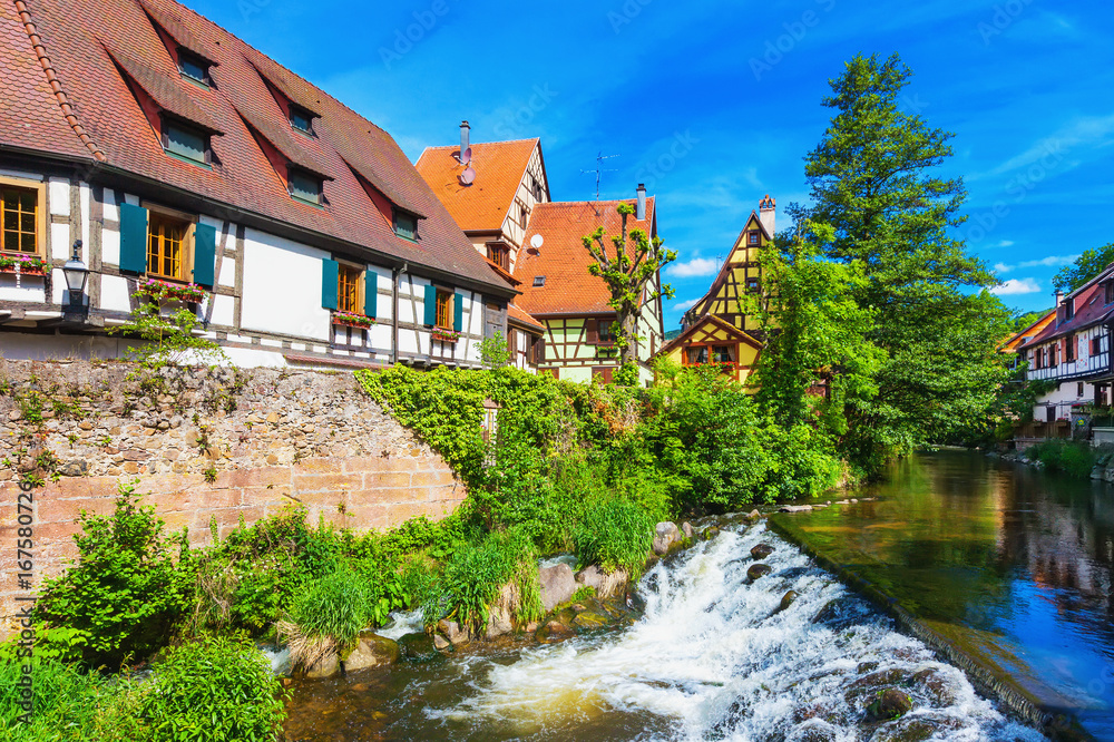Picturesque view of Kaysersberg, Alsace, France