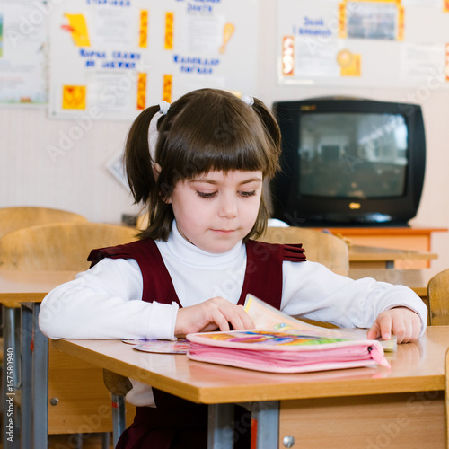 School Student at the class - Education concept - Back to school photo