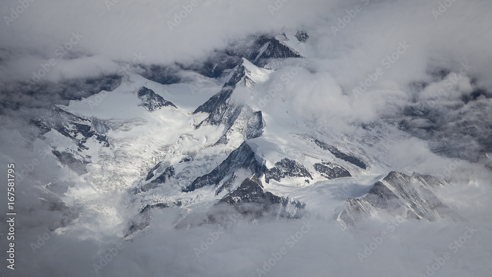 Klein Fiescherhorn 3895m, Agassizhorn Klein Fiescherhorn 3895m, Agassizhorn