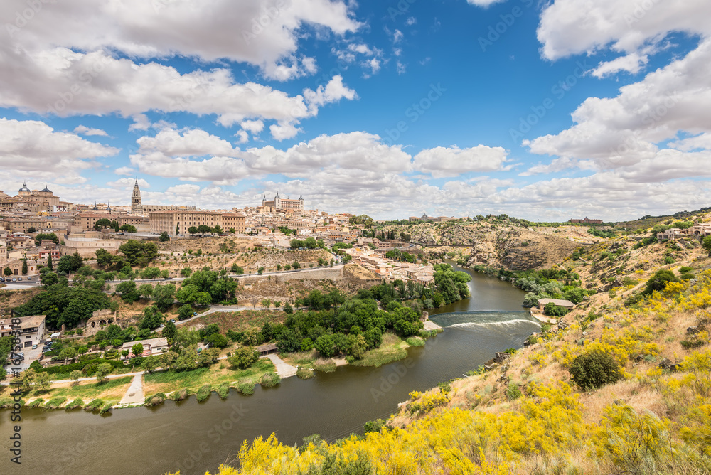 Toledo, Spain old town city skyline