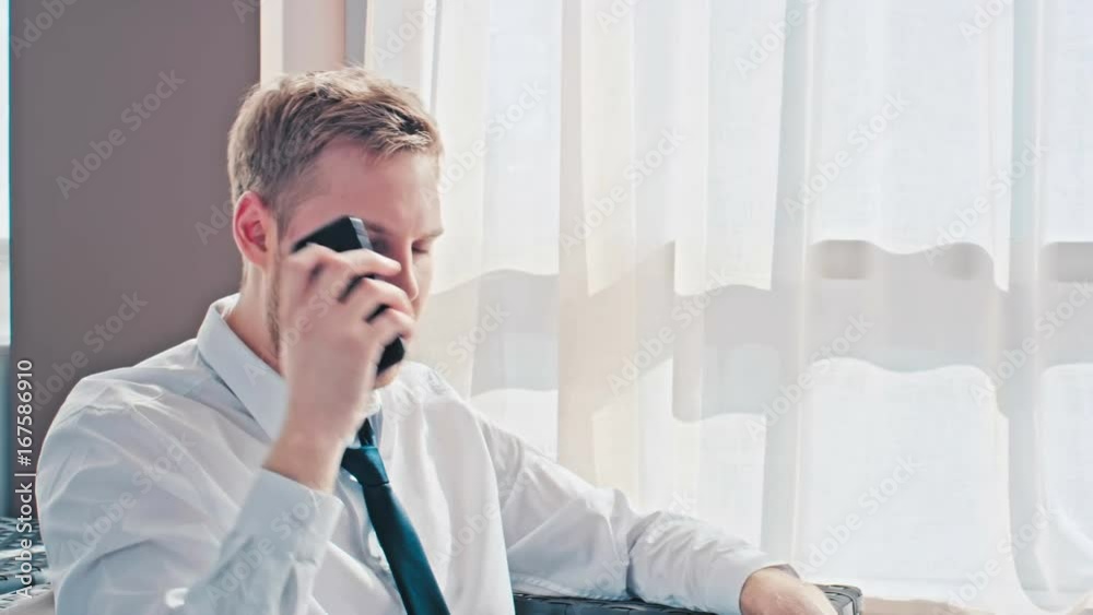 Businessman During Work Break Businessman During Work Break