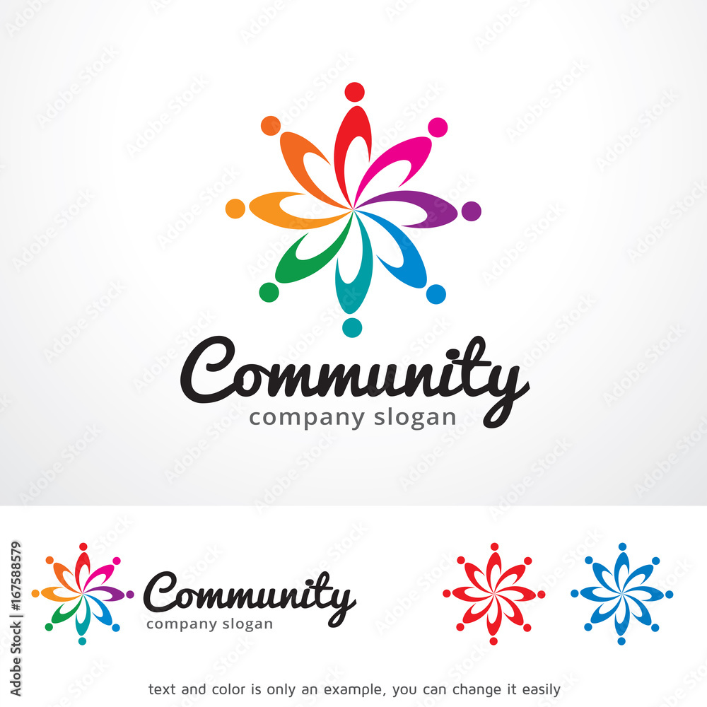 Community Logo Template Design Vector, Emblem, Design Concept, Creative Symbol, Icon Community Logo Template Design Vector, Emblem, Design Concept, Creative Symbol, Icon