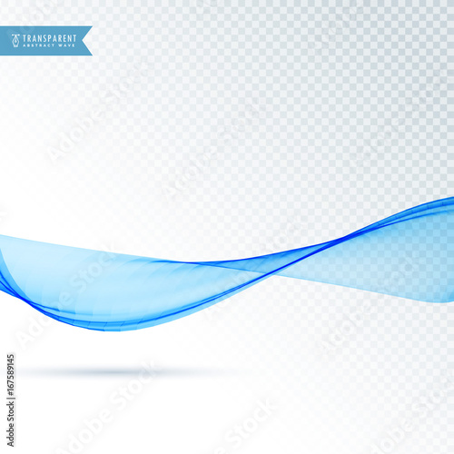 abstract background with blue transparent wave
