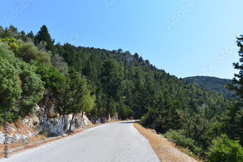 Bergstrasse Insel Samos Ost Ostägäis photo