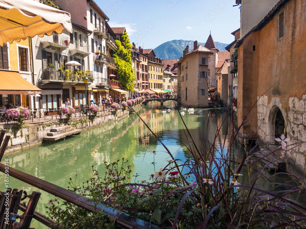 Old town of Annecy and its canal