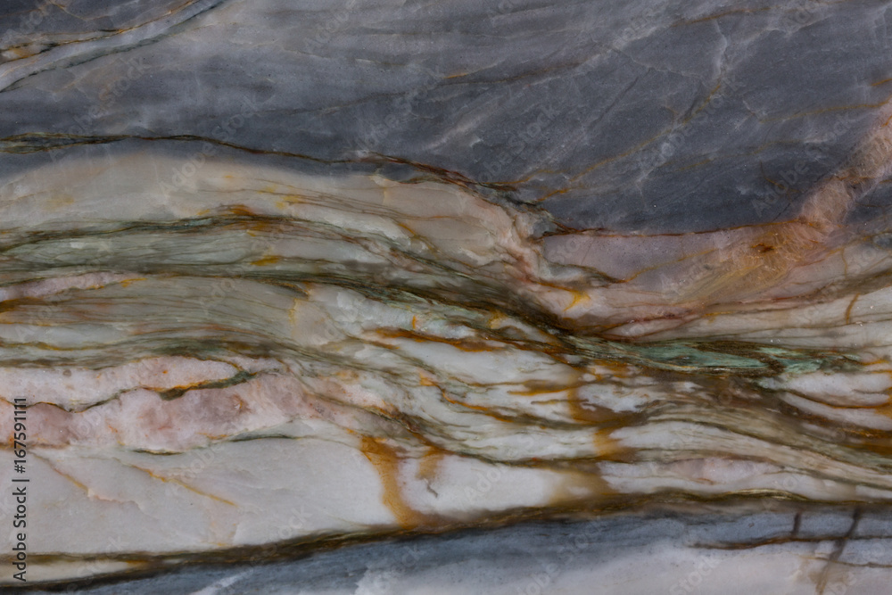 Fototapeta premium Surface of the marble with brown tint.