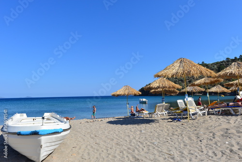 Limnionas Strand in Westsamos   Ost  g  is - Griechenland   