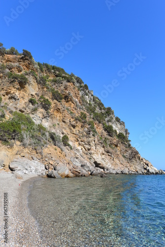 Steilküste in Limnionas-Westsamos Ostägäis - Griechenland 