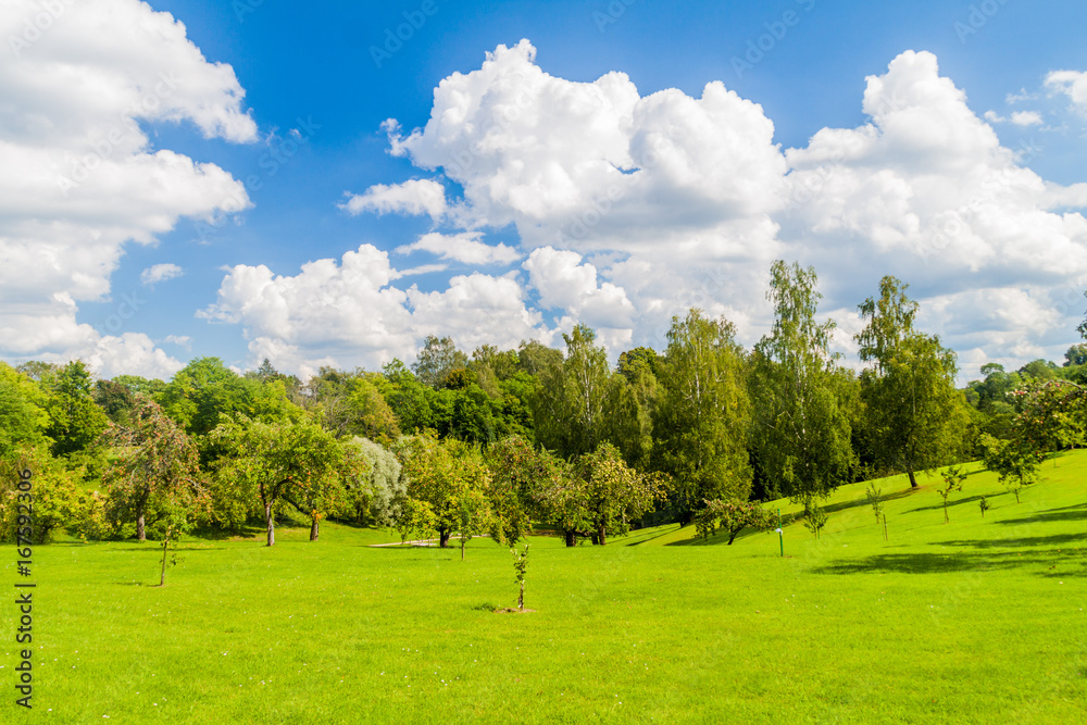 Fototapeta premium Park in Turaida Museum Reserve, Latvia