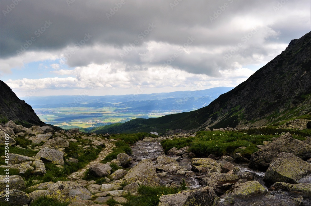 Mountain landscape in Slovakia, High Tatras