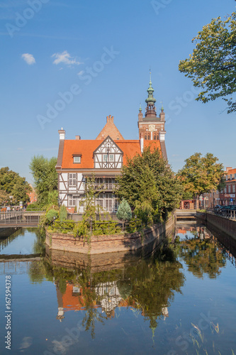Miller's House on Raduni Canal in Gdansk, Poland