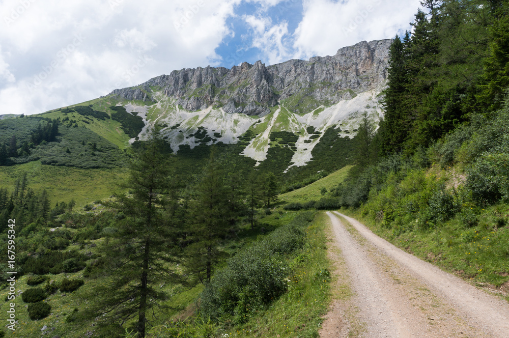 Mountain road in the Austrian Alps