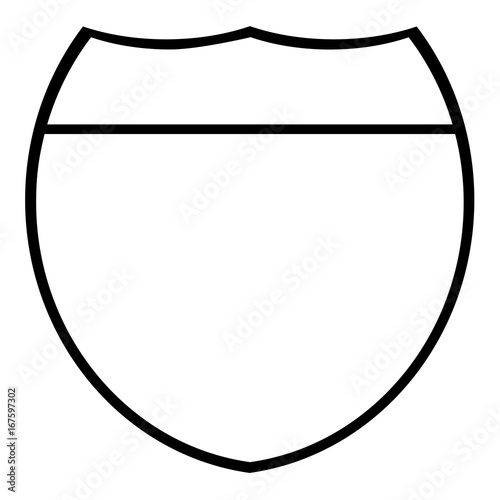 White Interstate Sign