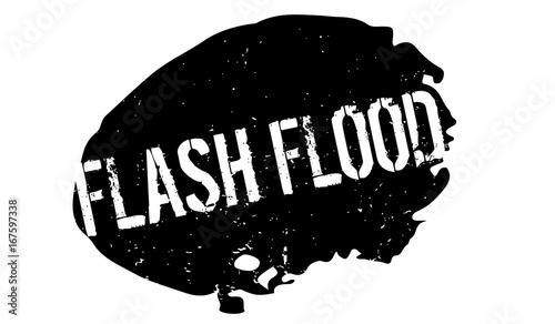 Flash Flood rubber stamp. Grunge design with dust scratches. Effects can be easily removed for a clean, crisp look. Color is easily changed.