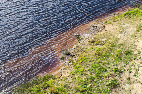 Background river coast, abstraction