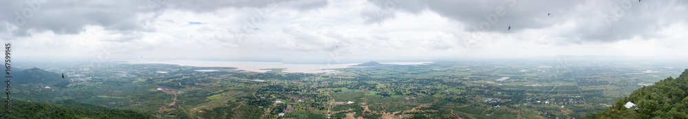 panorama of landuse around pasak jolasid dam