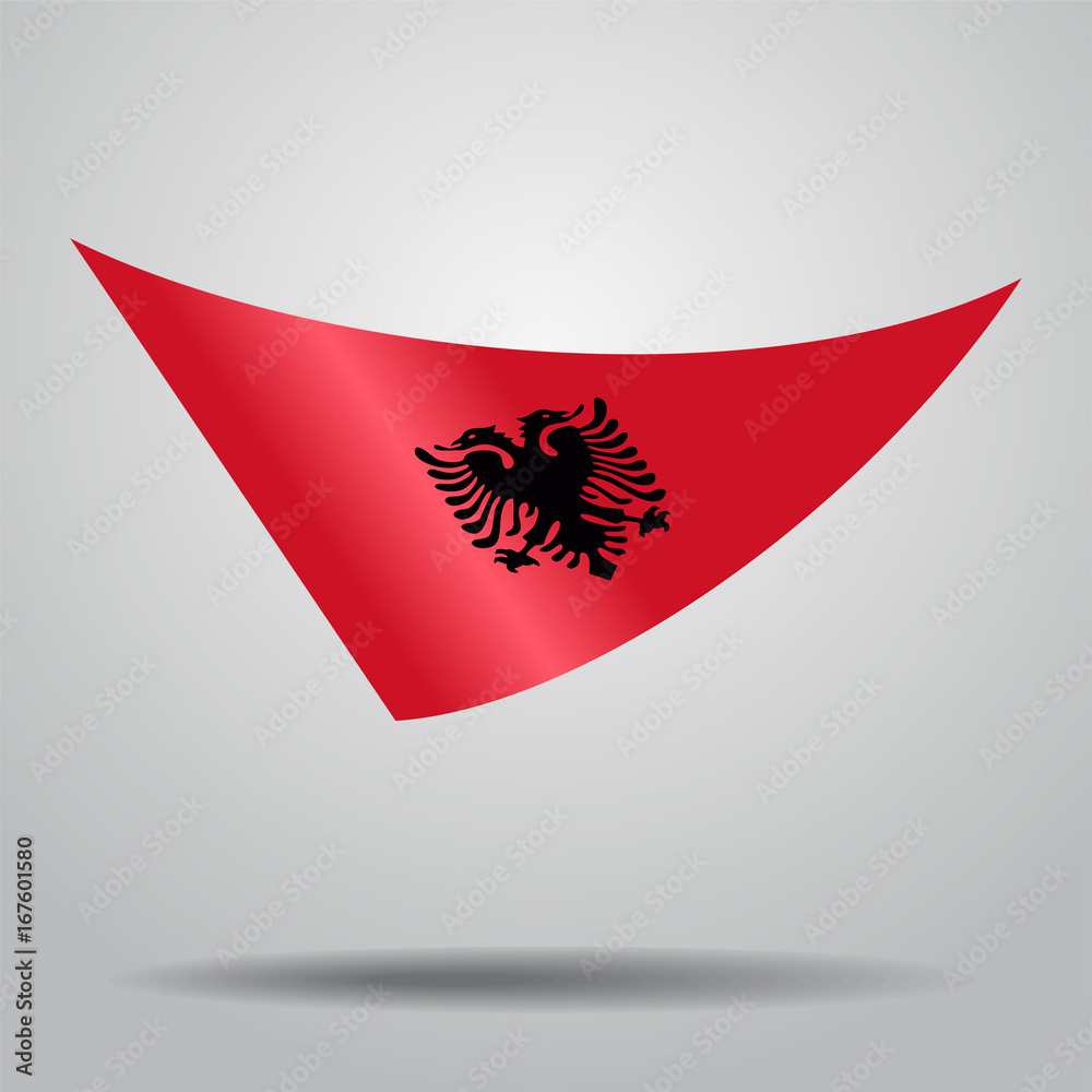 Albanian flag background. Vector illustration. Albanian flag background. Vector illustration.
