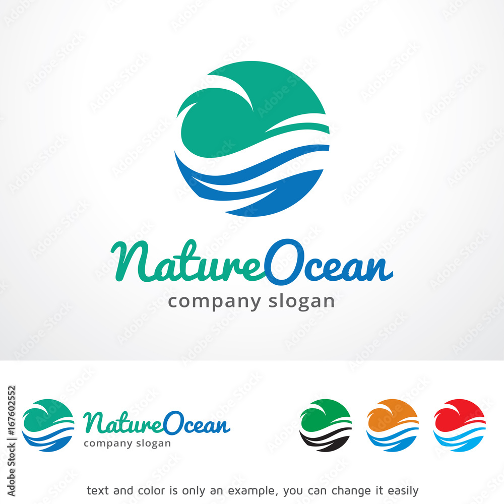 Nature Ocean Logo Template Design Vector, Emblem, Design Concept, Creative Symbol, Icon Nature Ocean Logo Template Design Vector, Emblem, Design Concept, Creative Symbol, Icon