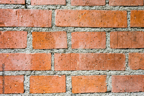 orange brick wall structure