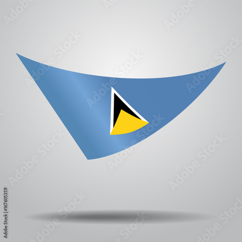 Free Download Saint Lucia flag background. Vector illustration. - GFXLoad