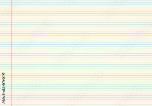 Yellow paper with blue stripes. Ruled copybook sheet. Background for School.