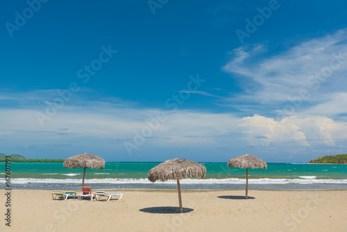Sand beach in Cuba