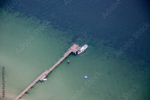 Panorama flight over the north of Germany. Schleswig-Holstein and Fehmarn photo