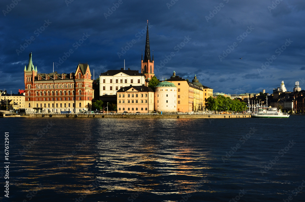 ciel d'orage à Stockholm