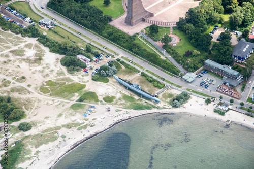 Panorama flight over the north of Germany. Schleswig-Holstein and Fehmarn photo