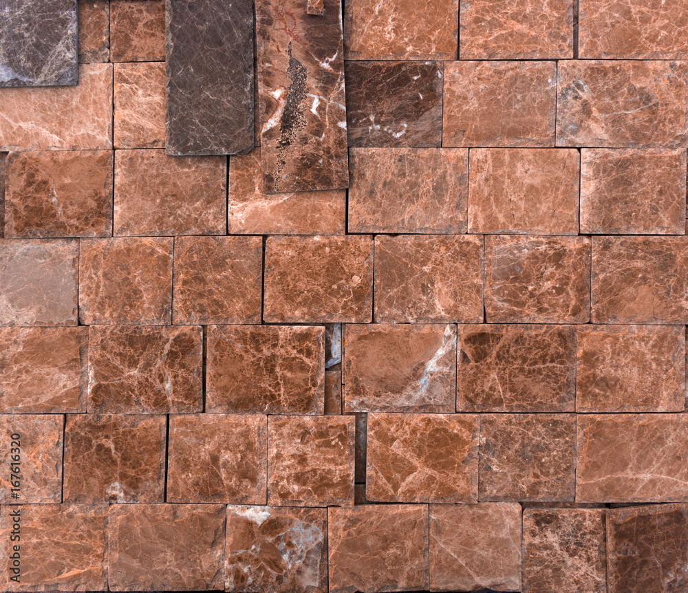 Fototapeta premium Beige marble tile seamless texture facing tiles natural stone