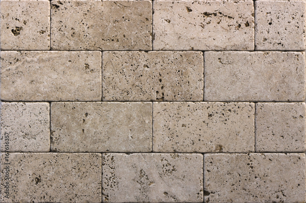 Obraz premium Beige marble tile seamless texture facing tiles natural stone