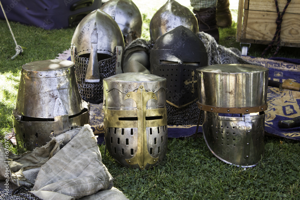 Medieval armor helmet Medieval armor helmet