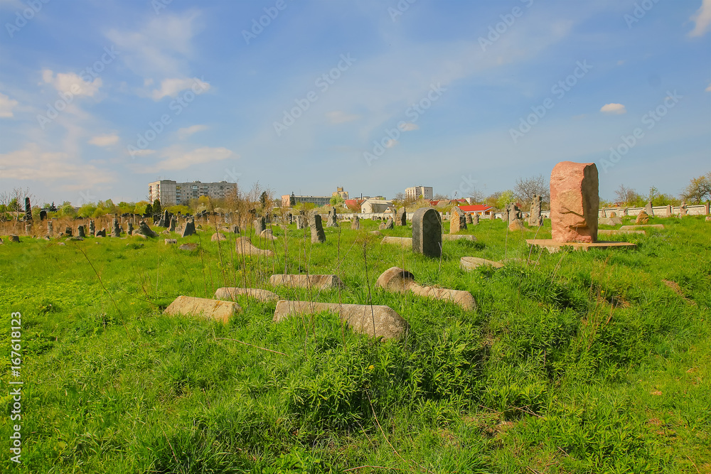 Old Jewish cemetery in Chernivtsy