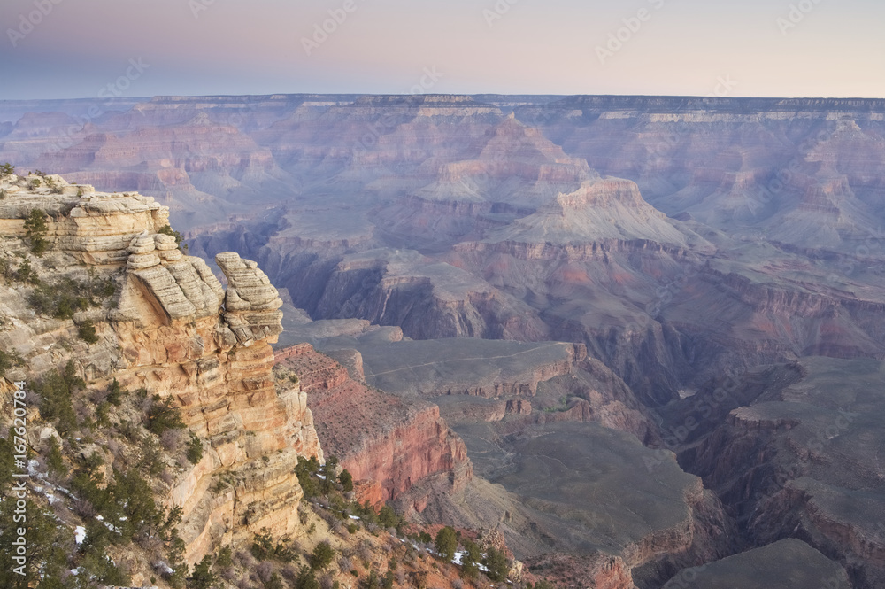 View from Mather Point at sunrise, Grand Canyon NP, Arizona, USA View from Mather Point at sunrise, Grand Canyon NP, Arizona, USA
