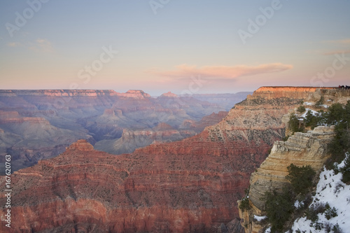 View from Mather Point at Sunset, Grand Canyon NP, Arizona, USA