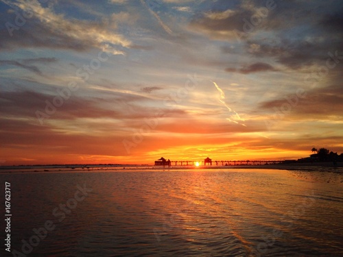 Sunset Fort Myers Pier © Lawrence