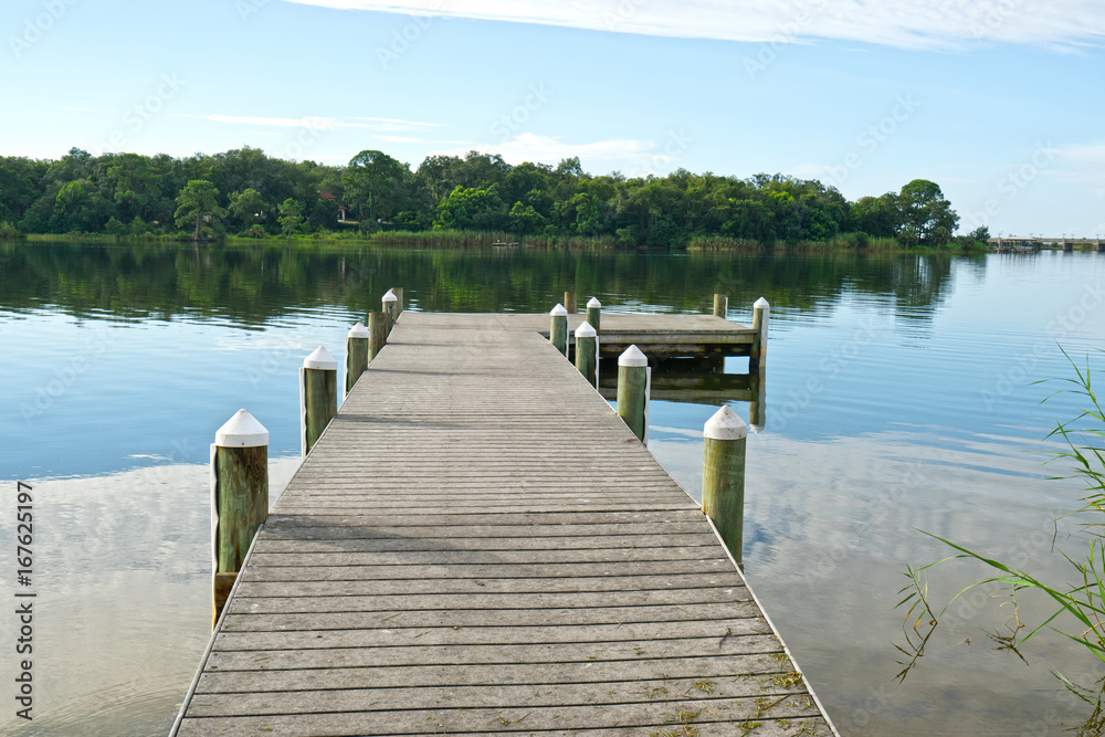 Fototapeta premium Early Morning on Bayou Texar in Pensacola, Florida