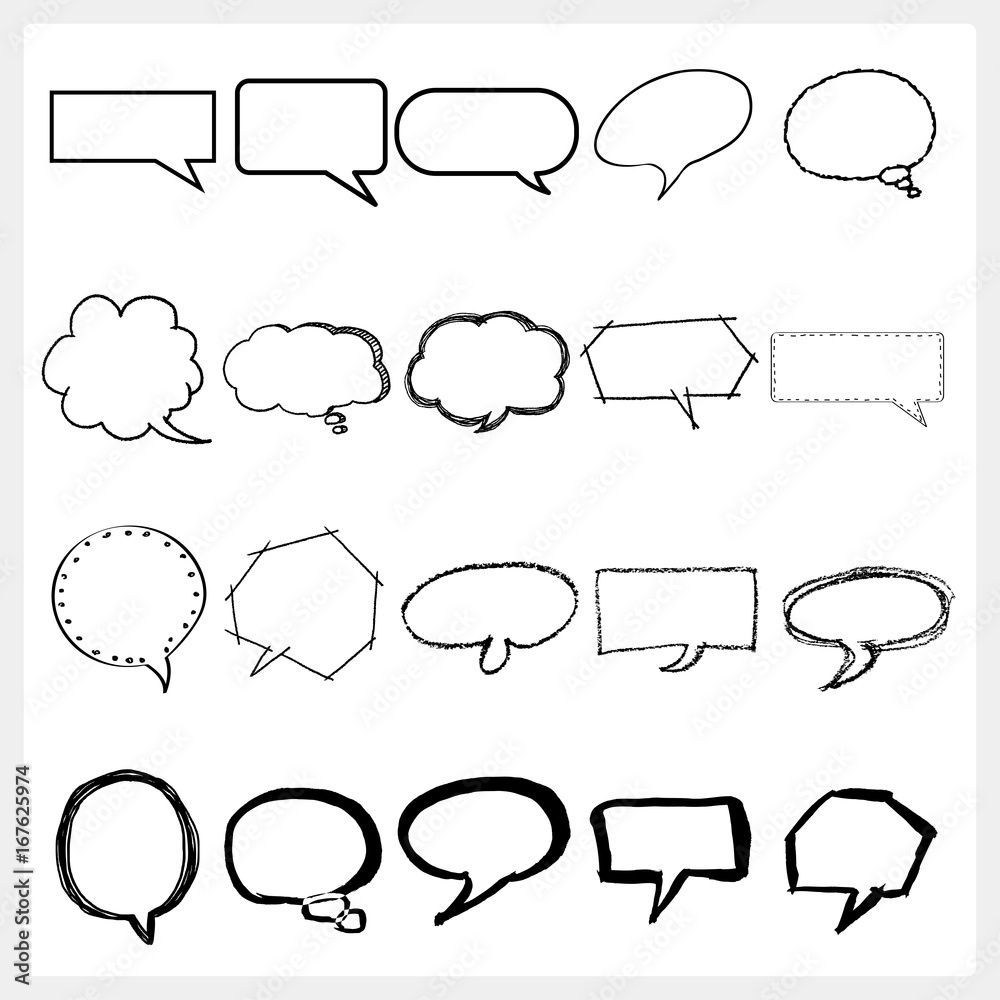 吹き出し 会話 フレーム Stock ベクター Adobe Stock