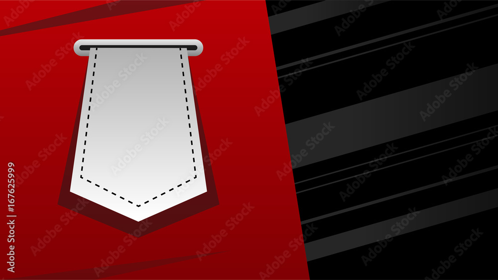Fototapeta premium Web, label or tags elements for print, bookmark, banner and poster material, vertical ribbon.