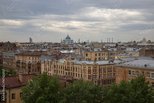 Landmark Saint Petersburg beautiful Trinity church cityscape © movieaboutyou
