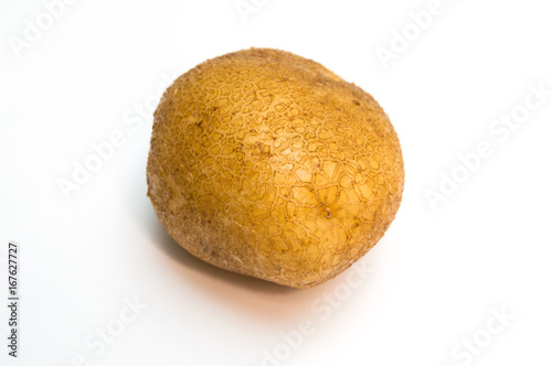 potato on white background