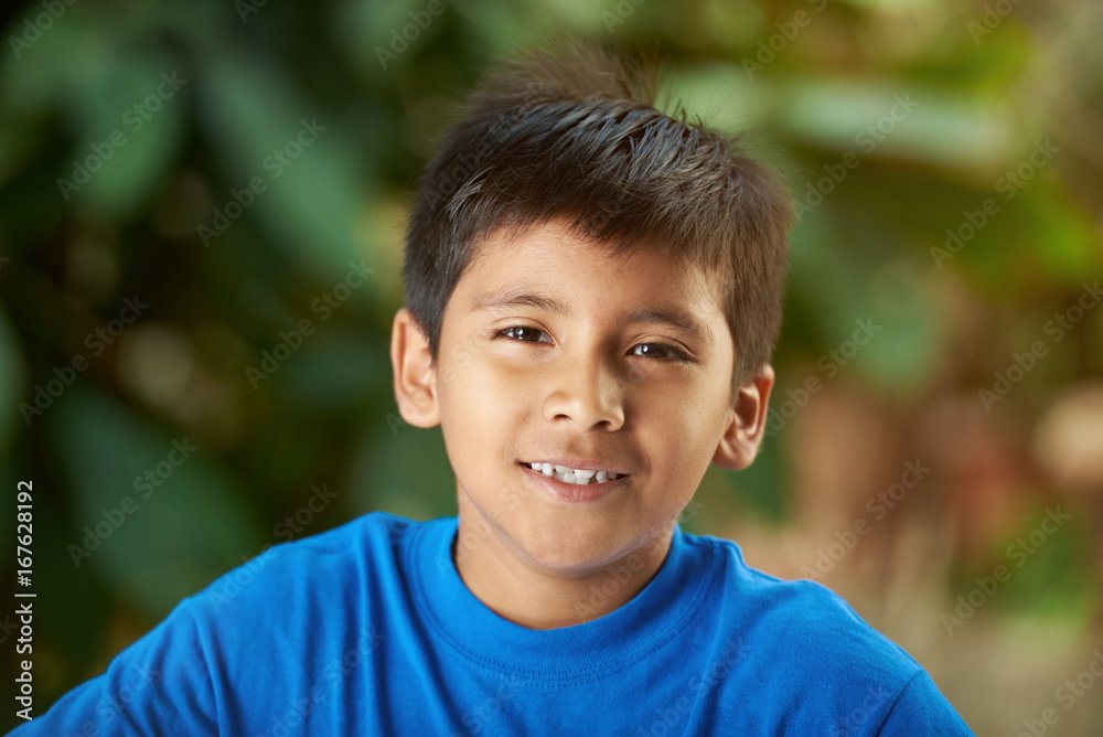 Portrait of small hispanic boy Portrait of small hispanic boy