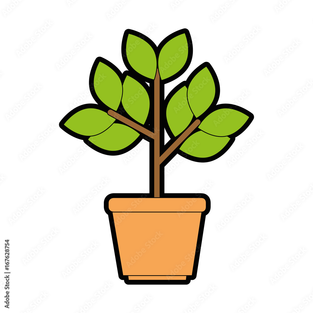 Fototapeta premium plant in a pot icon