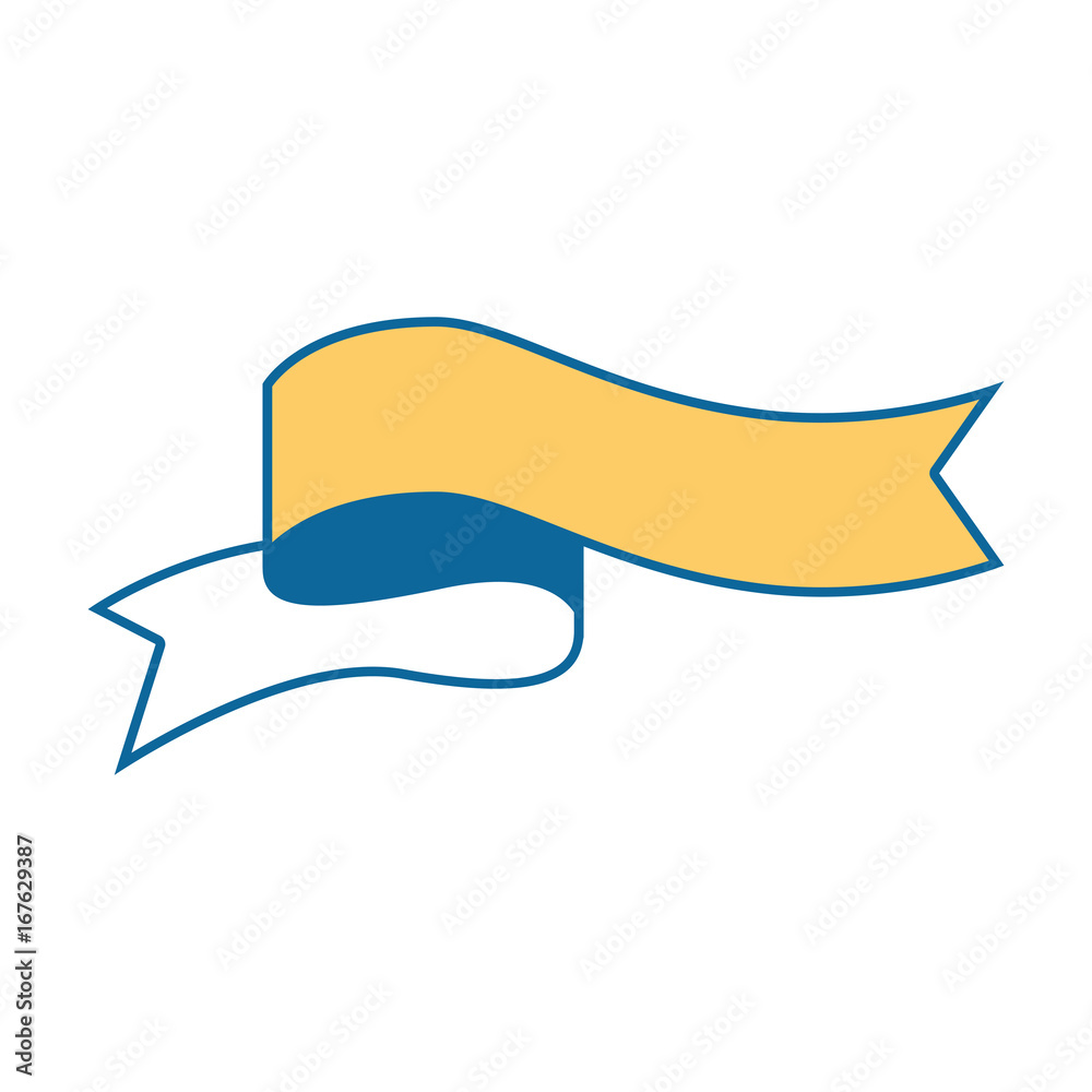 Obraz premium Ribbon banner isolated
