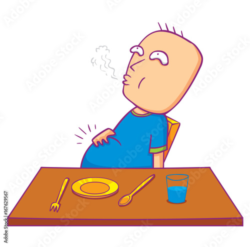 man & table - full
