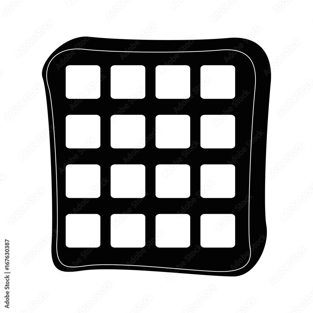 Naklejka premium waffles icon image