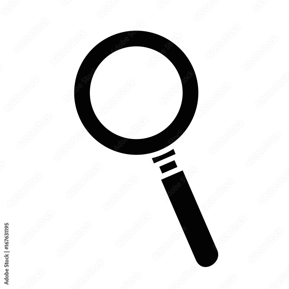 Magnifying glass isolated Magnifying glass isolated